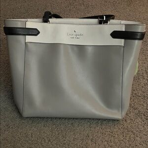 Kate Spade Elegant Gray and Black Tote